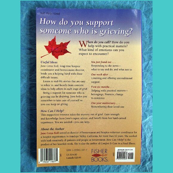Book: How Can I Help? How to Support Someone Who Is Grieving, by June Cerza Kolf - Picture 11 of 11